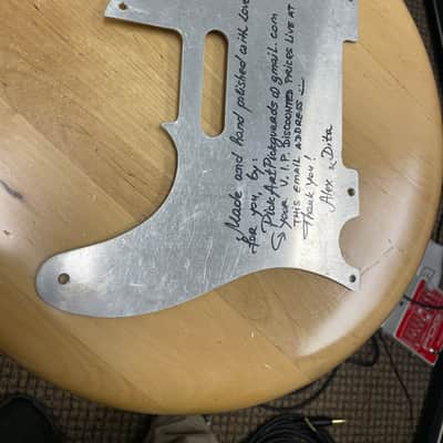 Telecaster Pickguard Silver Aluminum 5 Hole image 4
