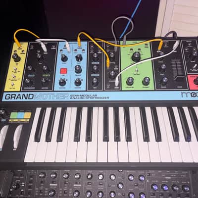 Moog Grandmother 32-Key Semi-Modular Analog Synthesizer 2018 - Present - Black / Multi-Colored Panel