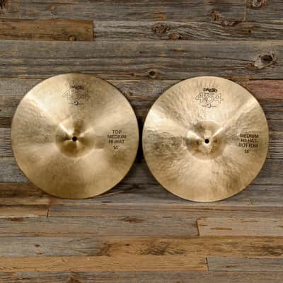 Paiste 14" 404 "Brown Label" Medium Hi-Hat Cymbals (Pair)