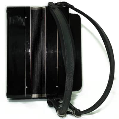 Russian Bayan Tulskiy, 3 Row Tula Chromatic Button Accordion, Vintage Music Box B System, New Straps, 2759 image 9