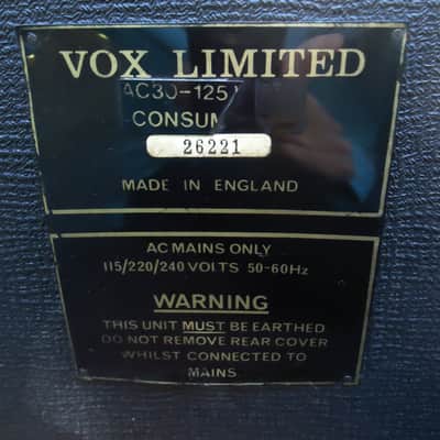 Vox AC-30 TOP BOOST 1970`S - BLACK image 8