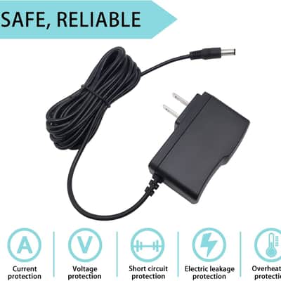 9V AC DC Power Supply Adapter Charger for BOSS Roland PSB-1U PSB1U Effect Pedal and BOSS Roland GT-10 GT-10B BCB-60 Multi-Effects Guitar with 6ft Long Cord image 2
