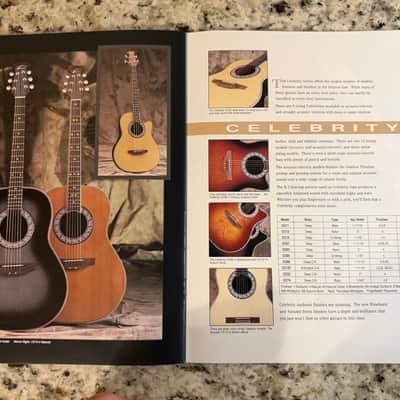 Ovation Catalog 1994 Viper Adamas II elite standard custom legend balladeer celebrity ultra deluxe image 13