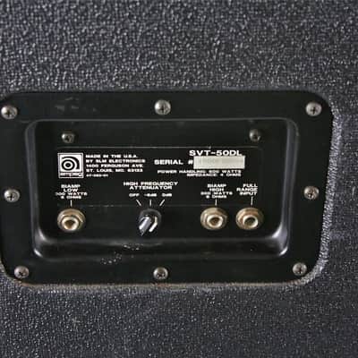 Ampeg Ampeg SVT-50-DL Electric Bass Guitar Cabinet Project Black image 4
