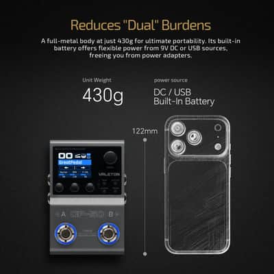 Valeton GP-50 Mulit-Effect Pedal for Electric Guitar image 8
