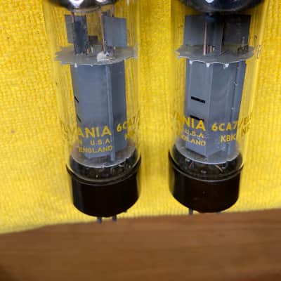 Mullard XF2 EL34 6CA7 Double O Getter - PAIR image 15