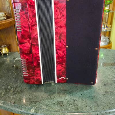 Orpheus 5 Row Chromatic Button Bayan Accordion B-System Kiev Ukraine 1990s 87 Buttons 120 Bass image 15