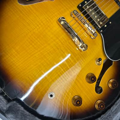 Epiphone DOT Deluxe 2006 Upgraded - Flame Maple Top Vintage Sunburst image 10