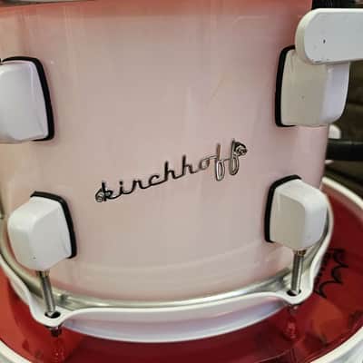 Drum Kit Double Kick Kirchoff Schlagwerk, Frosted White Acrylic USED! RKSCH290526 image 5