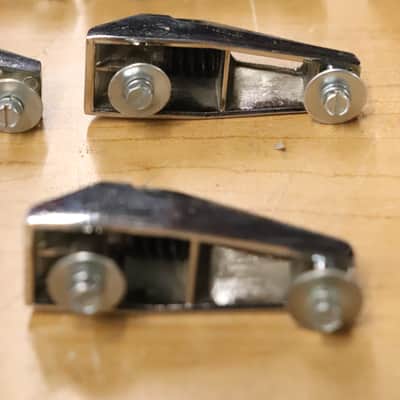 Remo Chrome Tom Drum Lugs 16pk Vintage 1980's image 14