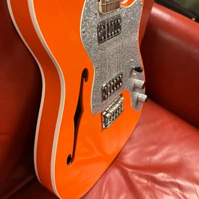 Fender Limited Edition Parallel Universe Series Deluxe Thinline Super Telecaster Orange image 4