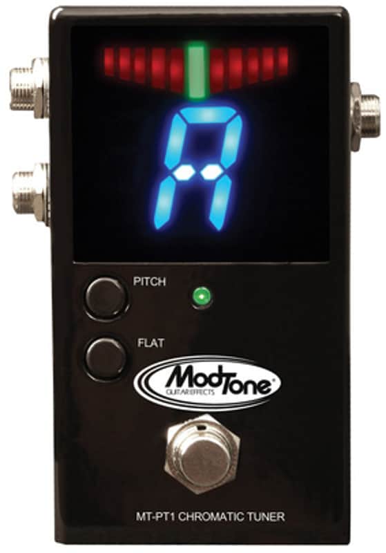 ModTone MT-PT1 Chromatic Guitar/Bass Tuner Pedal Black Mint Black image 1