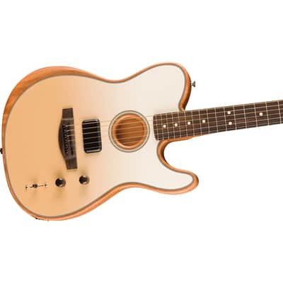 Fender FINNEAS Signature Acoustasonic Player Telecaster Guitar w/ Gig Bag - Cappuccino Fade image 2
