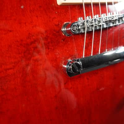 Red Les Paul Electric Guitar w/ Gig Bag image 8