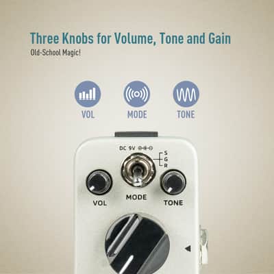 Sonicake Trio Rider Overdrive Guitar Effects Pedal(Shipping from US/EU/UK local warehouse) image 4