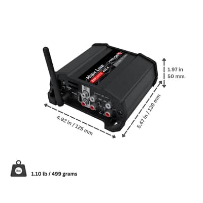 Stetsom HL400.4 Car Amplifier 4-Channel DSP Player Bluetooth FM Radio image 3