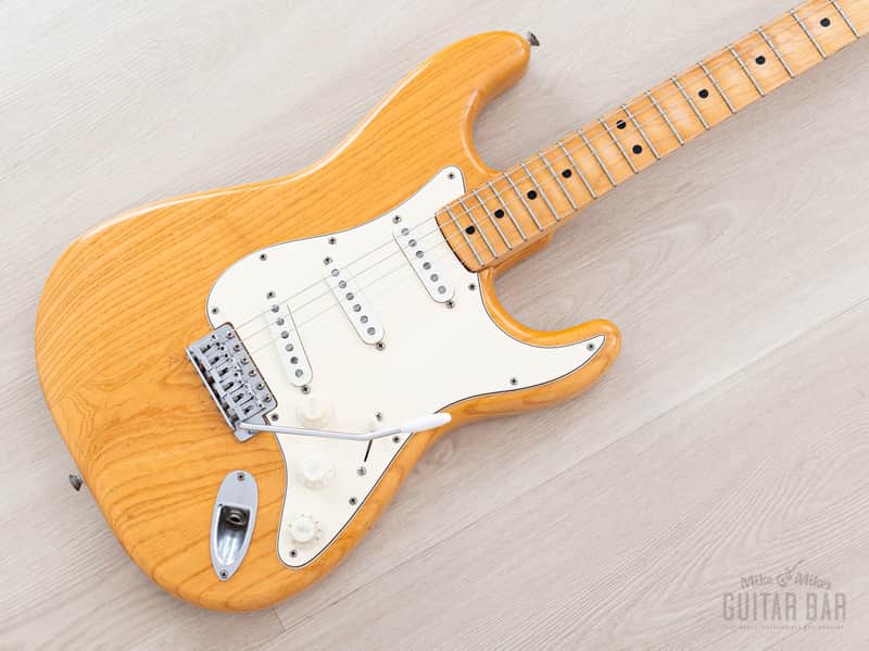 1975 Fender Stratocaster Vintage Guitar Natural 100% Original w