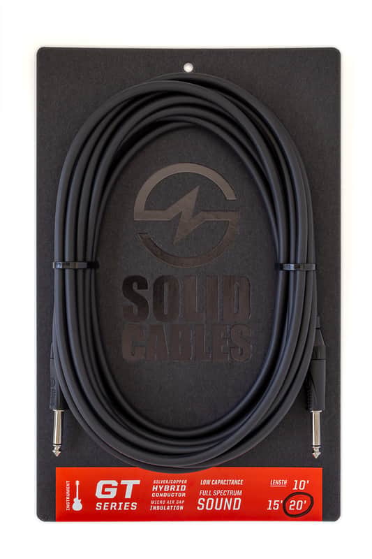 Solid Cables GT Instrument Cable Nera Black 20' image 1