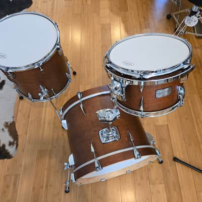 Drum Kits - Canopus 14x18 8x12 14x14 Yaiba II Bop (Antique Brown Matt) image 2