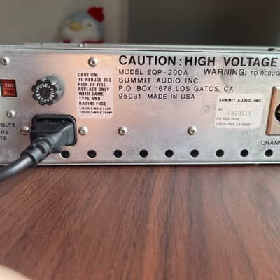 Summit Audio EQP-200A Dual Program Equalizer – Rare USA Stereo Tube EQ – Fully Workingr image 14