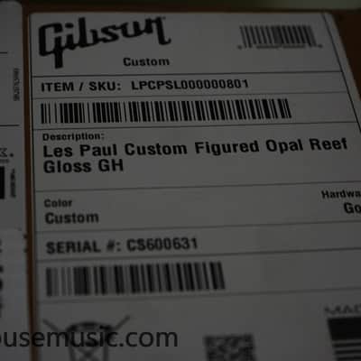 Gibson Custom Shop Dealer Select Les Paul Custom Figured – Opal Reef image 24