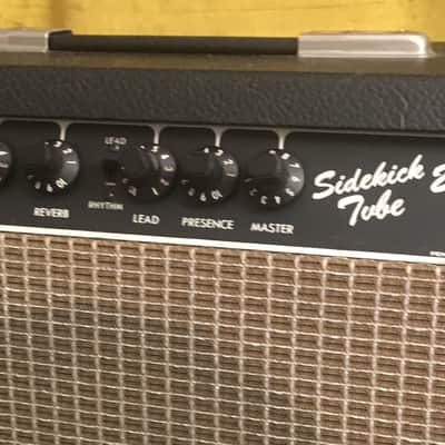 Vintage Rare Fender Sidekick Tube 20R 1980s Black Tolex Original Classic Blackface Collector image 5
