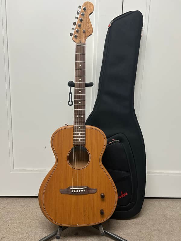 Fender Highway Series Acoustic/Electric Parlor Mahogany Top - All Mahogany image 1