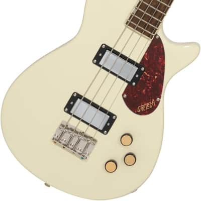 Gretsch Streamliner Jet Club Single-cut Electric Bass Guitar - Vintage White image 1