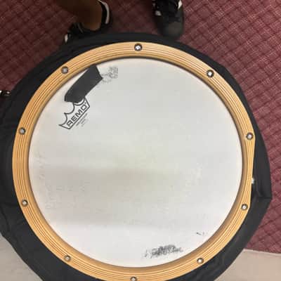 Yamaha MSD1470EJ Elvin Jones Signature 14x7" Maple Snare Drum with Wood Hoops, Gold Hardware 2000s - Gold Sparkle image 5