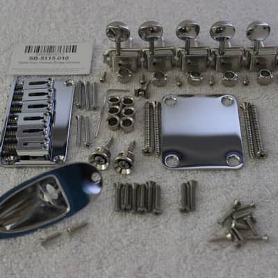 Gotoh Hardtail Chrome Stratocaster Hardware Set w/ Tuners for Fender Strat SB-5115-010 image 4