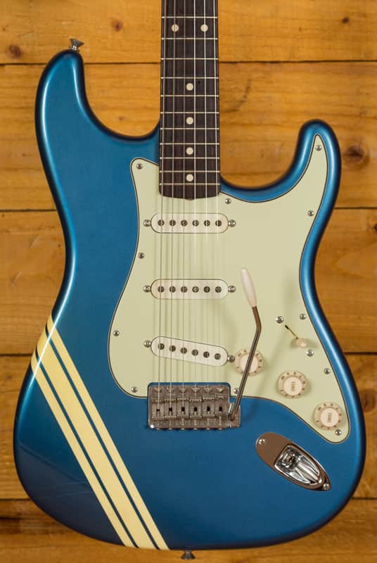 Fender Custom Shop Racing Stripe Closet Classic Strat Lake Placid Blue image 1