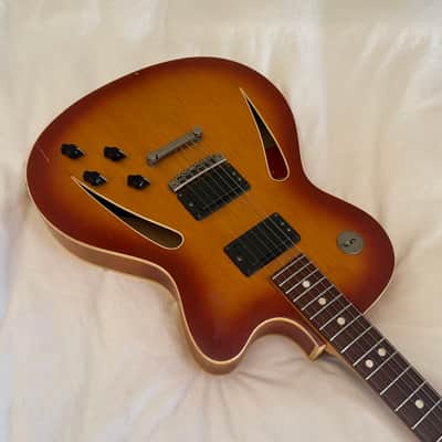 Vintage Defil Jowita Hollow Body Electric Guitar - Made in Europe - Free Pro Setup image 3