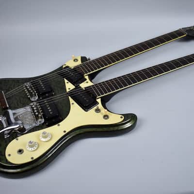 1966 Mosrite Double Neck 6/12 Rare 1 of 1 Custom Snake Skin w/OHSC image 4