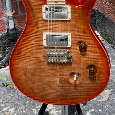 PRS Custom 24 Wood Library Edition 2018 - stunning Flamey Autumn Sky'burst w/Flamey Maple Neck ! image 3