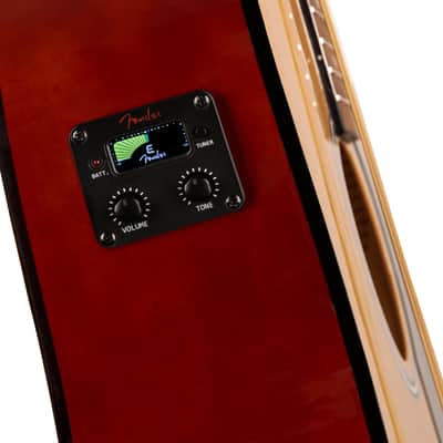 Fender FA-125CE Acoustic Guitar Walnut Fingerboard, Natural image 8
