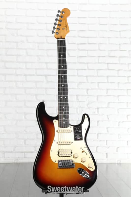 Fender American Ultra II Stratocaster HSS Electric Guitar - Ultraburst Ebony Fingerboard (StratAU2HEUBd7)