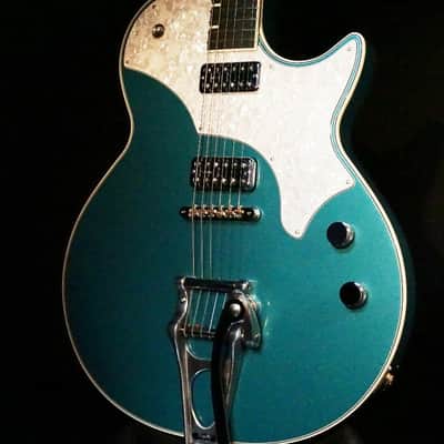 TV Jones Spectra Sonic Supreme Metallic Teal Guitar W/Hardshell Case image 1