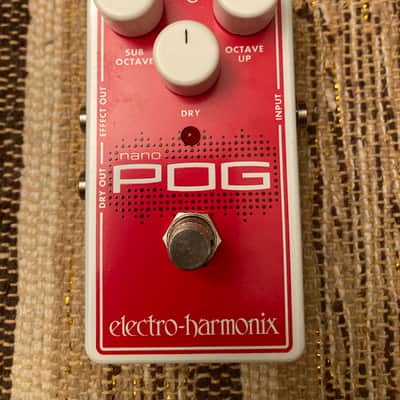 Electro-Harmonix Nano POG Polyphonic Octave Generator 2015 - Present - Red / White image 3