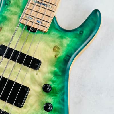 AC Guitars RetroB 5/35 Custom Figured Maple 5-String 2025 - Green Burst image 9
