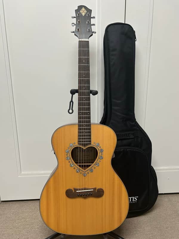Zemaitis CAF-80H-NAT Acoustic Guitar w/Electronics - Natural image 1
