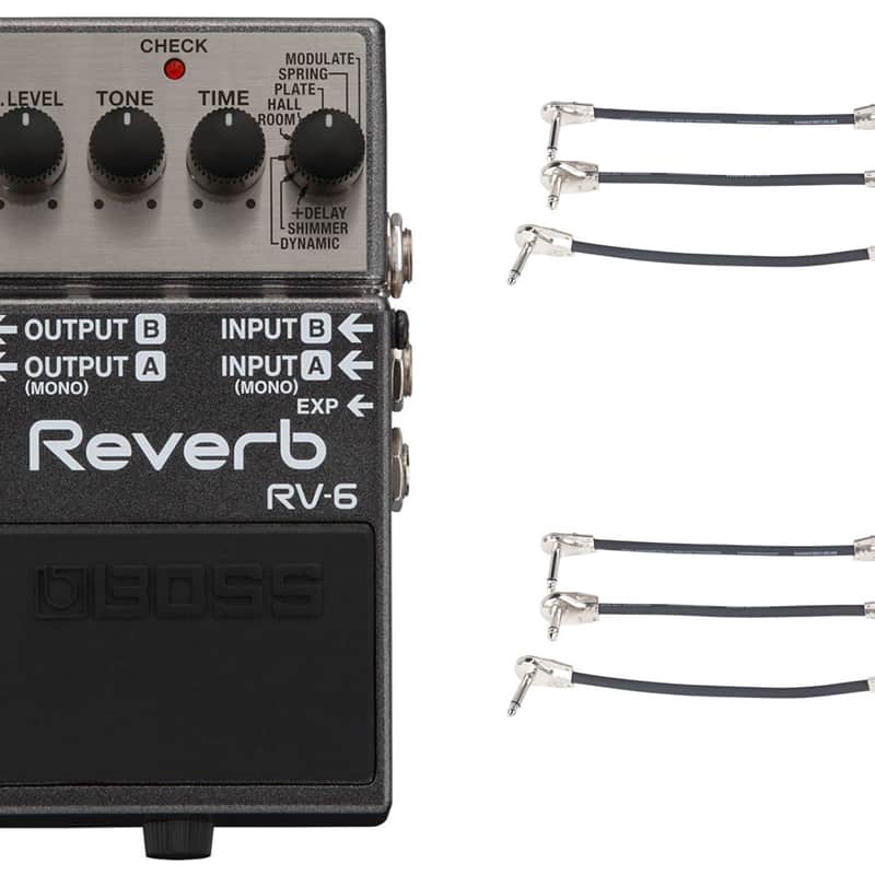 Photos - Effects Pedal BOSS RV-6 Digital & Pedal + 2x Gator Patch Cable 3 P... 678 