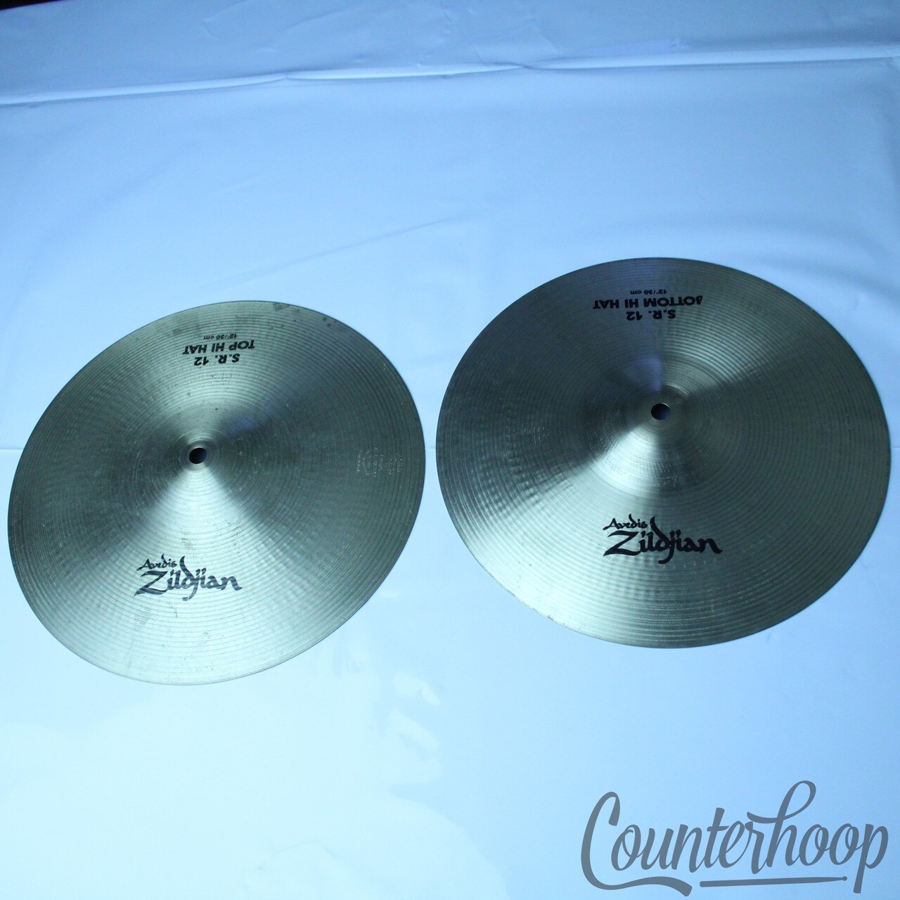 Zildjian 12" S.R. Hi-Hats 731/742g Cymbals B20 Avedis A Matched Sound Recording — main photograph