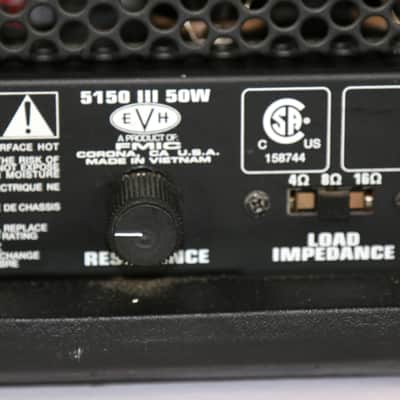 EVH 5150 III 6L6 3-Channel 50 Watt Ltd Ed Color Black/Red/White Amp Head image 12