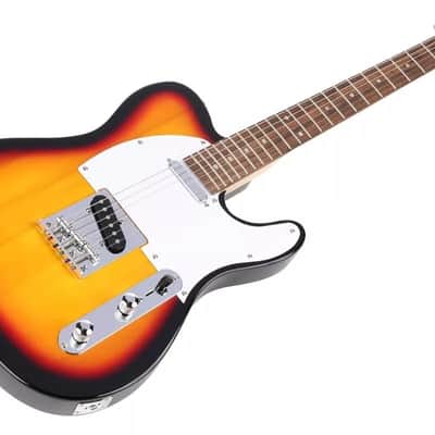 NEW OEM Vintage Style Tele Electric Guitar - Sunburst, With Gig Bag image 3