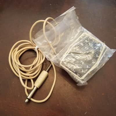 Sony F-7B 10 kOhm Dynamic Mic 1970s Cream and dark brown image 4