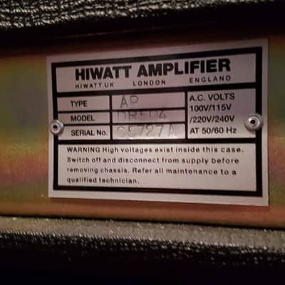 Hiwatt DR504 Custom 50 + 212 cabinet w/flight cases image 5