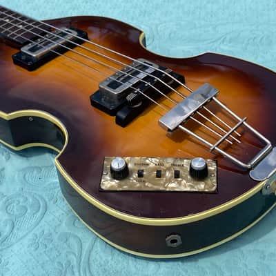 Hofner 500/1 Violin Bass LEFTY 1975 - Sunburst image 7
