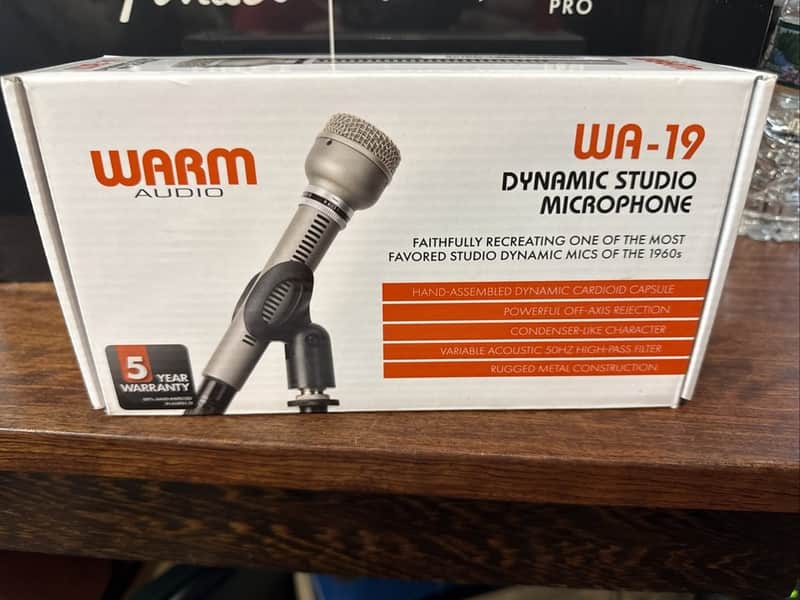 Warm Audio WA-19 Multipattern Dynamic Microphone 2024 - Present - Nickel image 1