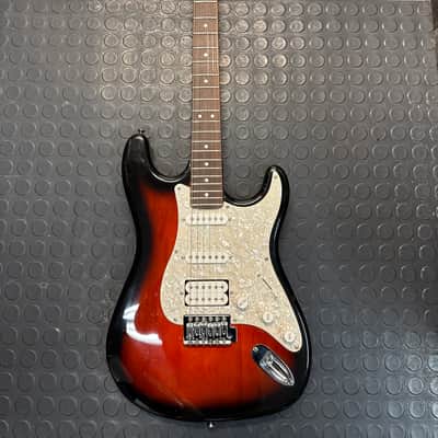 Unbranded S-Style HSS Electric Guitar- Red Burst with Pro Setup image 1