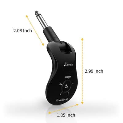2.4GHz Guitar Wireless System with Rechargeable 2.4GHz Digital Guitar Transmitter and Receiver image 5